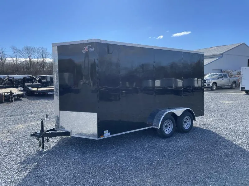 13-1 2024 Xtreme Cargo Black 7×14 Enclosed Trailer For Sale - Image 1