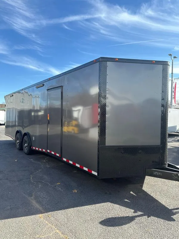 2024_Cynergy_Cargo_8.5x28TA3_Other_Cargo__Enclosed_Trailer_3aX28moyrxo8 2024 Fast Cargo 8.5×28 Enclosed Charcoal Gray Blackout Trailer For Sale - Image 1