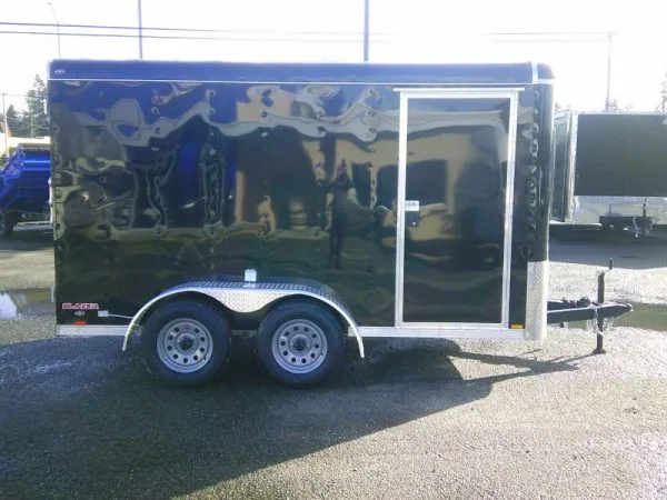 2025 Fast Cargo Black Tandem Axle 6×12 Cargo Trailer For Sale - Image 2