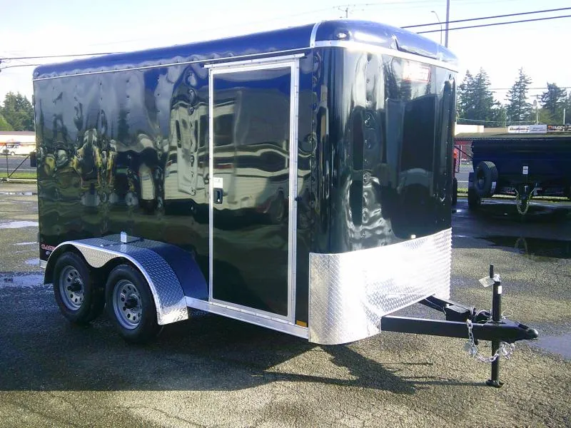 2025 Fast Cargo Black Tandem Axle 6×12 Cargo Trailer For Sale - Image 5