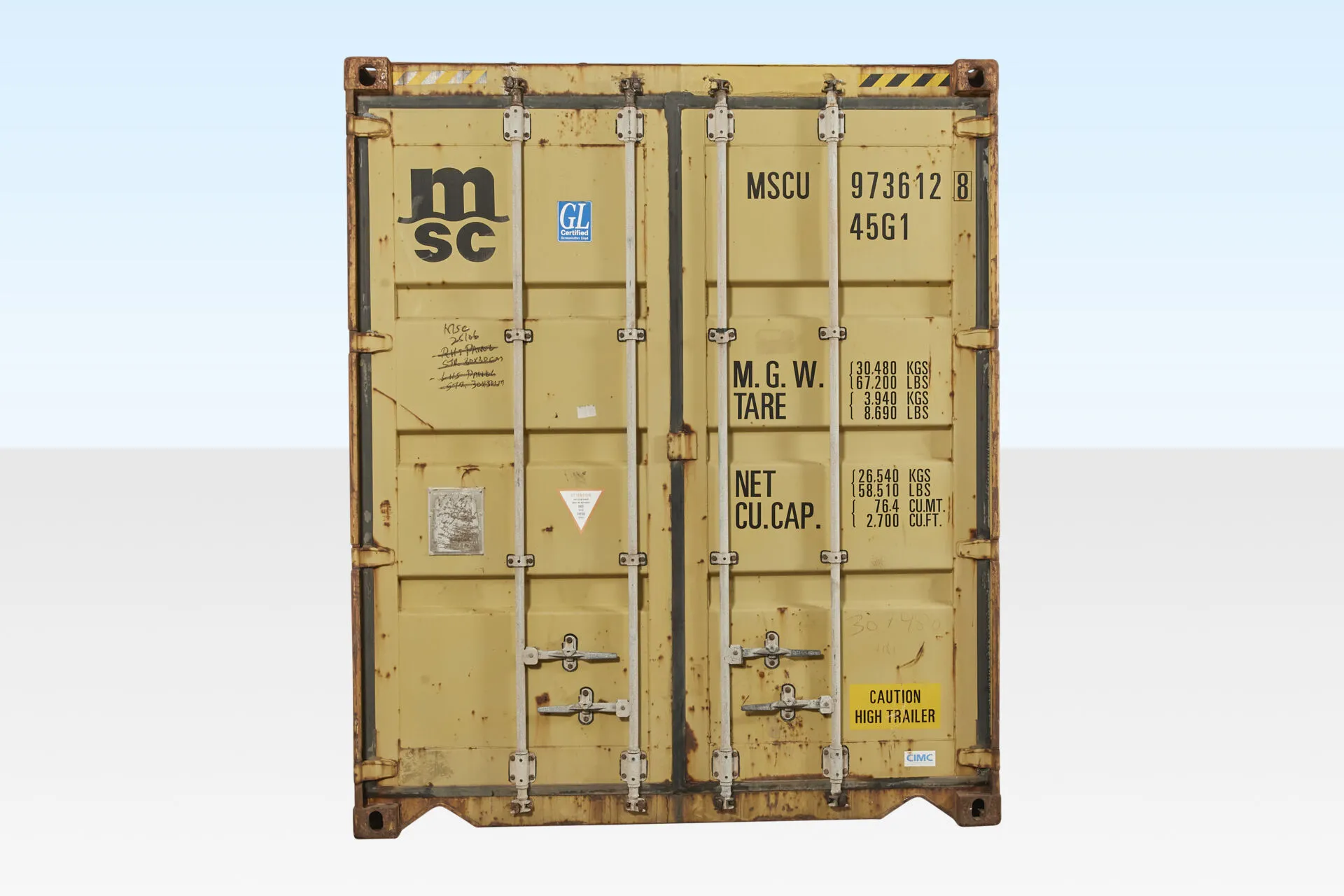 345-Portable-Space-40FT-Hire-front-final 40ft X 8ft Used Shipping Container - Image 1