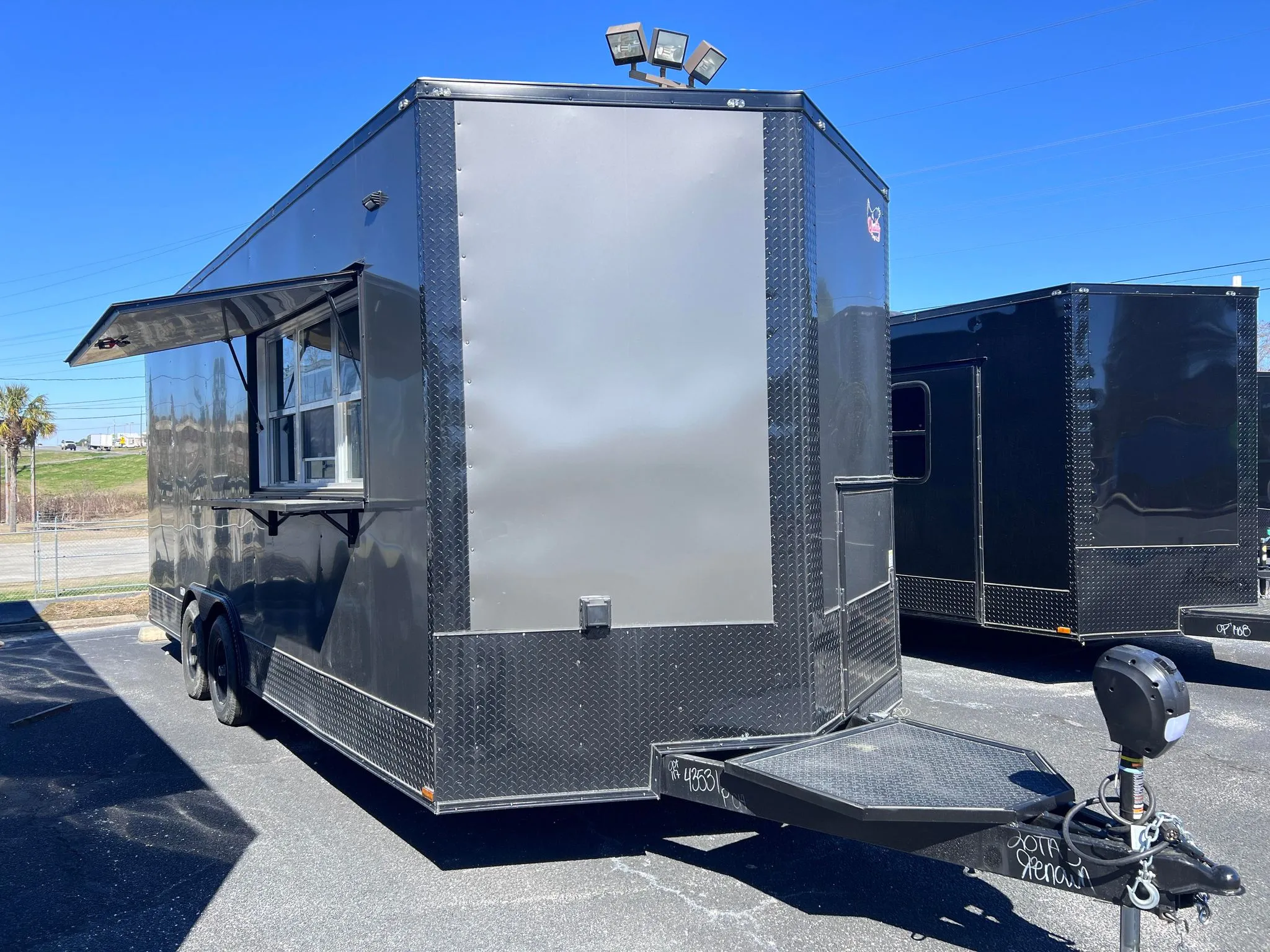 43531-8.5x20-charcoal-concession-trailer-10 2024 Black 8.5×20 Concession Trailer For Sale - Image 1