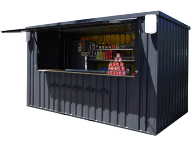 Container Pop Up 4×2 Meters Black Ral 9005