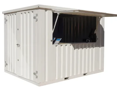 Container Pop Up 4×2 Meters White Ral 9016