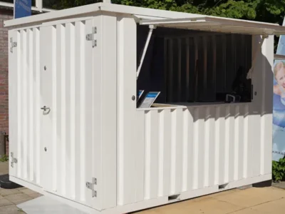 Container Pop Up 3×2 Meters White Ral 9016