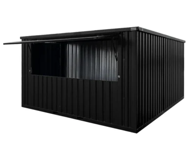 Portable 4×4 Meter Shipping Container Bar with Folding Canopy