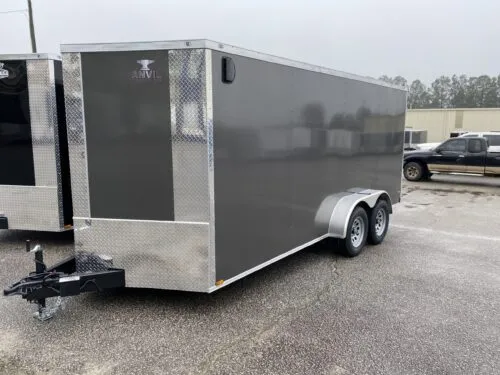 anvil-7x16-enclosed-trailer-scaled-500x375-1 2024 Anvil 7×16 Enclosed Motorcycle Trailer - Image 1