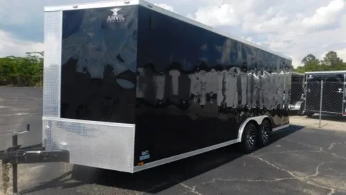 black-8.5x24-front-rs-500x282-1 2024 Anvil Trailers 8.5×20 Enclosed Trailer For Sale - Image 1