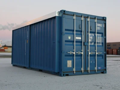20′ Storage Container With Sliding Door