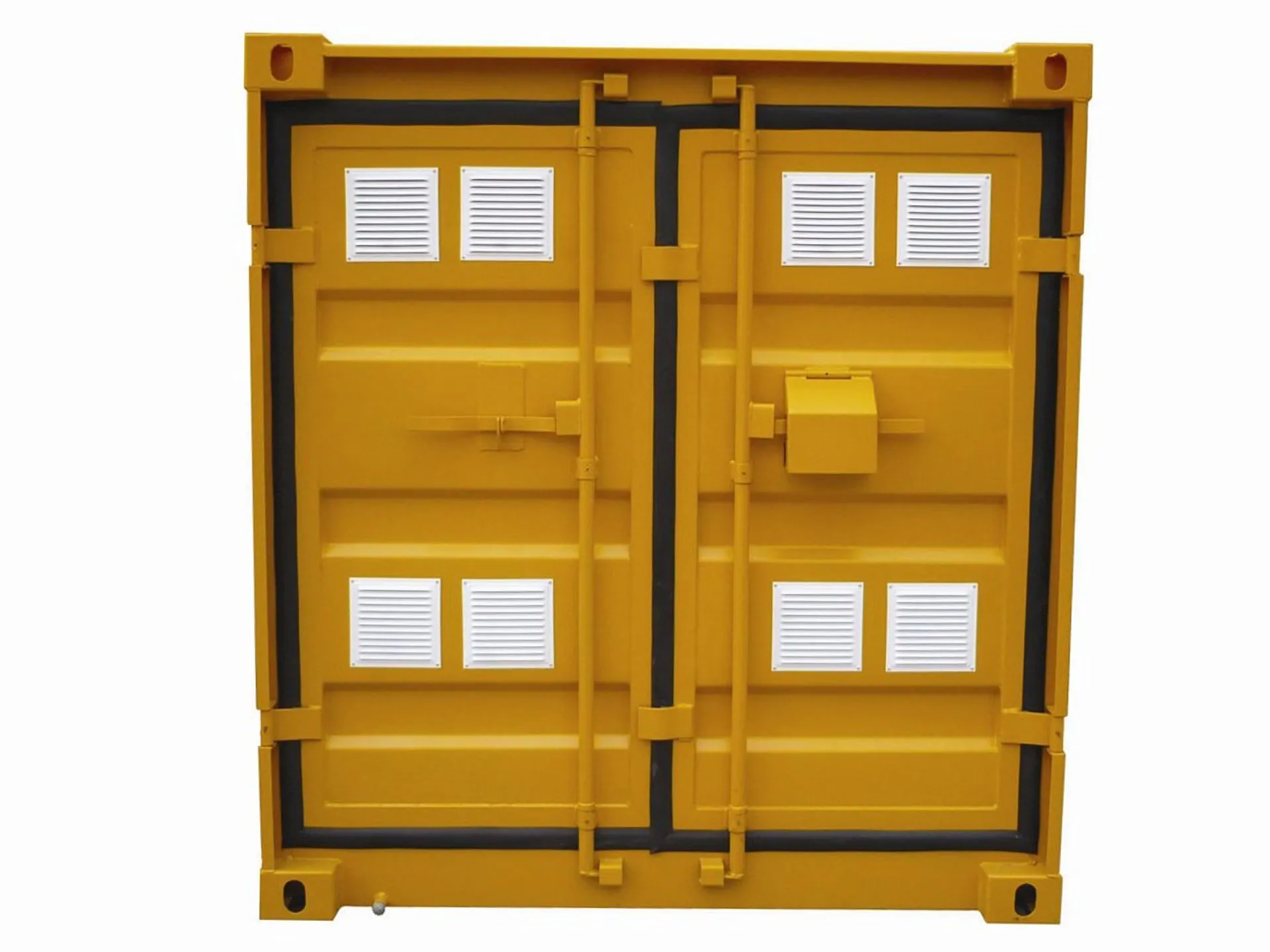 phyto-container-door-with-venting-grids-1 10′ hazardous waste container - Image 1