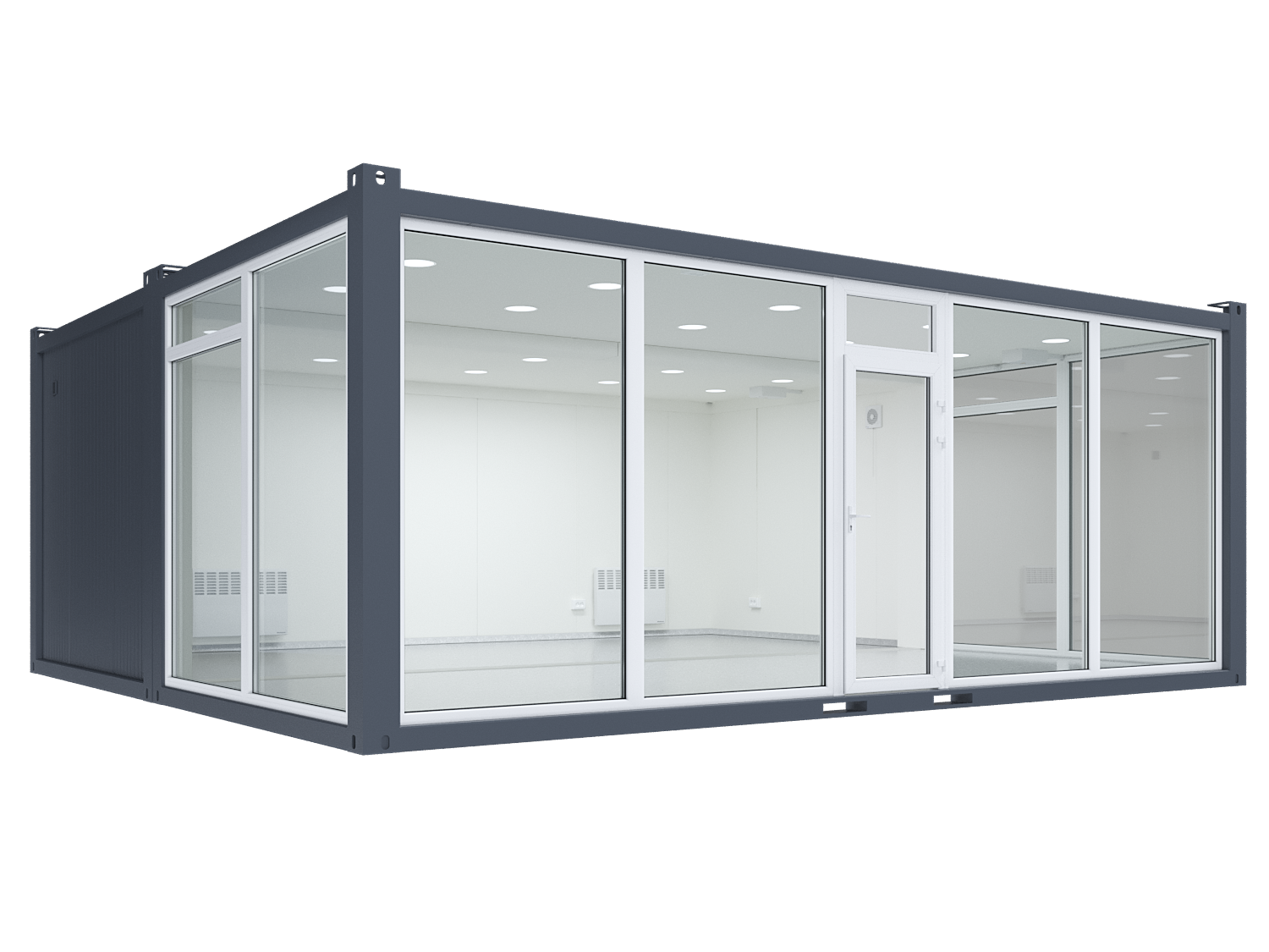 sc-9 (1) Double Space, 3 Glass Walls - Image 1